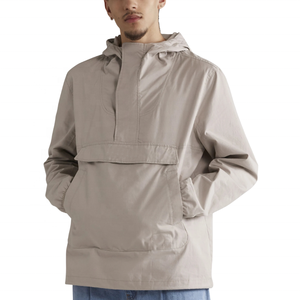 Chaqueta Cortavientos Personalizada con MOQ Bajo, Chaqueta Anorak Impermeable y Cómoda de Manga Larga para Hombre, Transpirable - Product Image 1