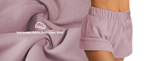 Wholesale Cheap Price Women Soft <b>Fleece</b> <b>Shorts</b> Lightweight Relaxed Fit Travel Leisure And Daily Wear Custom Logo Printing - Product Image 4