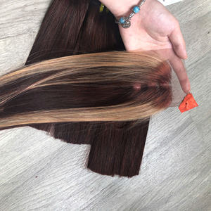 ผมต่อแบบตรงตรงกระดูกมนุษย์สีน้ำตาลปานามาร์ก - Product Image 2