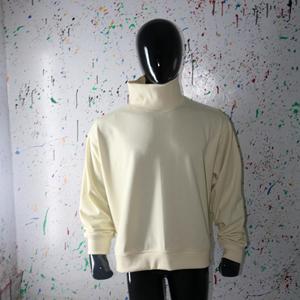 Custom made 100% cotton <b>Roll</b> <b>Neck</b> Mock <b>Neck</b> Applique Embroidery Cotton fleece French Terry Sweatshirts 2026 Finer Threads - Product Image 1
