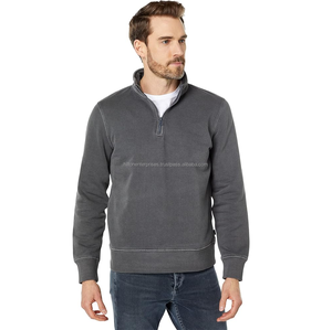 Sudadera con cremallera y tinte de corbata multicolor para hombre, ropa de invierno transpirable con cuello simulado y mezcla de algodón y poliéster - Product Image 1