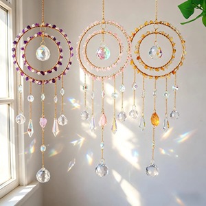 Elegante Atrapasueños de Cristal para Decoración del Hogar, Adorno Colgante para Ventanas y Decoración de Habitaciones, Adorno Colgante para Fiestas y Decoración Creativa para Estudios - Product Image 6