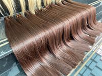 Rambut mentah Vietnam tren panas kualitas tinggi dalam ekstensi rambut warna coklat harga grosir
