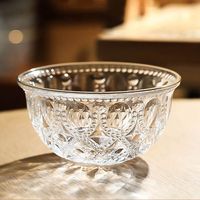 Bol sur piétement en bois d'acacia fait main, bol rond pour servir, centre de table