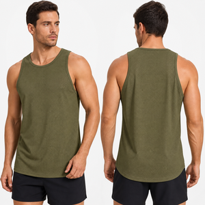 <b>Men</b> <b>Mesh</b> Tank <b>Top</b> Breathable moisture-wicking fabric for gym or street Lightweight stylish and durable Perfect summer fit - Product Image 4