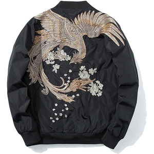Customized High Quality Women's Sheep Skin Embroidery Satin Breathable Zipper <b>Bomber</b> <b>Jacket</b> Sports Winter Reversible - Product Image 3