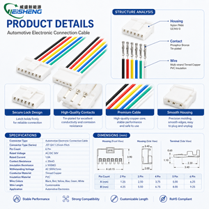 Connecteur JST XHP <span class=keywords><strong>3</strong></span>-5P 2,54 mm pas mâle/femelle, faisceau de câbles et assemblage de câbles 1007 24-28 AWG pour automobile - Product Image 3