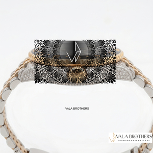 นาฬิกาข้อมือผู้ชาย Vala Brothers รุ่นหรูหรา ตัวเรือนโลหะผสมสแตนเลส ประดับเพชร ลายการ์ตูน ขนาด 40 มม. ระบบอนาล็อก กลไกไขลาน สายแบบ Deployment Clasp กระจกแซฟไฟร์ - Product Image 3