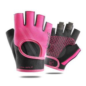 Nouveauté : Gants de cyclisme d'été personnalisés en cuir, demi-doigts, respirants, antidérapants, légers et écologiques - Product Image 3