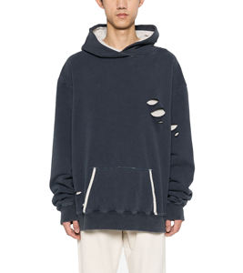 Hoodie homme de haute qualité, fabriqué professionnellement, effet usé, sur mesure, manches longues, pour adultes. - Product Image 1