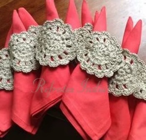 Anneau de serviette en Crochet fait à la main, fournisseur en vrac et fabrication par réfractex inde fabriqué en inde pour la qualité et le prix bas - Product Image 6