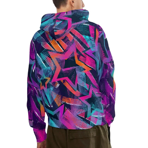 Meilleur prix pour sweat à capuche décontracté pour homme, design personnalisé OEM pour l'hiver, faible MOQ, impression numérique sur tissu polyester/coton - Product Image 2