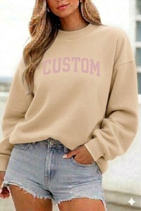 เสื้อสเวตเชิ้ตผู้หญิงแบบคอเต่า แขนยาว ผ้าฟลีซ 380 กรัม สำหรับฤดูหนาว/ฤดูใบไม้ร่วง  ผลิตตามสั่ง เป็นมิตรกับสิ่งแวดล้อม แห้งเร็ว คุณภาพสูง - Product Image 2