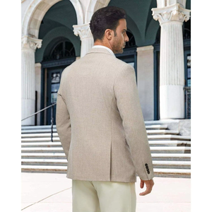 New M-6XL Men's Fashion Suit <b>Jacket</b> Casual Stylish Slim Fit Single Breasted V-neck Elegant Solid Color <b>Wedding</b> Party Dress Coat - Product Image 4