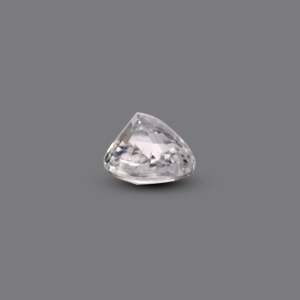 Loose 4.55 Carat White Zircon Gemstone 12mm Rough Shape Lab Created for Fine Jewelry - Product Image 3