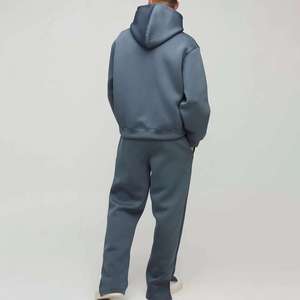 Men Premium <b>Oversized</b> Printed Breathable Lightweight Fleece <b>Hoodie</b> and Jogger Tracksuit Set - Product Image 3