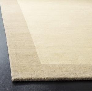 Premium Hand Tufted Low Pile Abstract Wool <b>Rug</b> in Neutral Beige Modern Home Decor Handmade Soft for Living Room Prayer Use - Product Image 2