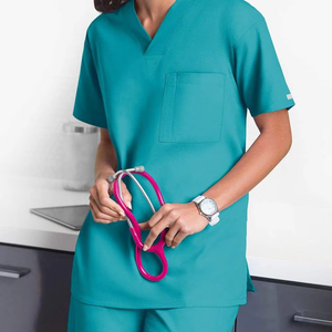 Uniforme médical de qualité supérieure, service OEM, blouse d'infirmière, haut de tenue médicale, logo personnalisé, uniforme de médecin, uniforme médical unisexe - Product Image 4