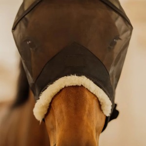 Customized Stretch Mesh Horse Fly <b>Cover</b> with <b>Ear</b> Protection Anti-Mosquito & UV Protection Custom Logo Packing for Equestrian Use - Product Image 4