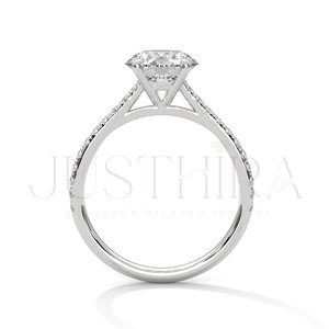 925 Sterling Silver <b>Ring</b> For Women Solitaire Round Cut Diamond <b>Ring</b> for Everyday Wear Office Use And Wedding Elegant Gift - Product Image 5