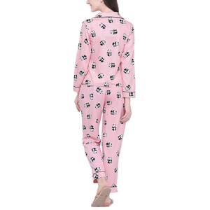 Pijama de Mujer con el Mejor Diseño, Totalmente Bordado, Servicio OEM, Manga Larga, Color Sólido, Ropa de Dormir de Jersey, HECHO POR BS - Product Image 6