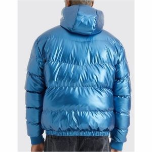 Oversized Glossy Puffer Jacket Waterproof Winter Glossy Puffer Jacket Custom Logo Hooded Lightweight Shiny <b>Bubble</b> <b>Coat</b> - Product Image 2