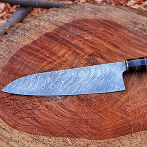 Couteau de cuisine en acier Damas de haute qualité, lame multicouche, outil de coupe durable pour la viande, les légumes et les fruits - Product Image 6