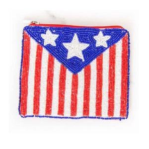 Monedero con Cuentas y Diseño de Bandera, Rayas Blancas y Rojas, Mini Monedero de Lujo para Ahorros, Uso Multipropósito, Accesorio de Regalo para Mujer - Product Image 6