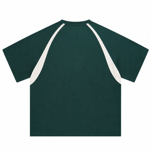 T-shirt Raglan Homme en Coton Doux, Sportif et Décontracté, Col Rond, Logo Personnalisé, Fournisseur OEM ODM, T-shirt Raglan Unisexe de Haute Qualité - Product Image 2