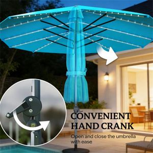 Sombrilla Azul para Terraza Exterior, Sombrillas y Bases para Patio - Product Image 4
