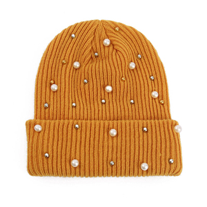 Custom Knitted Beanie Caps Winter Warm Thick Beanie Hat Solid Unisex Acrylic Knit Cuffed Beanie Cap Plain <b>Skull</b> Cap Beanie <b>Tops</b> - Product Image 3