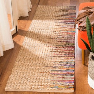 Handmade Modern Hemp Jute <b>Runner</b> Rug Eco-Friendly <b>Washable</b> Geometric Pattern Home Living Room Area Rug - Product Image 2