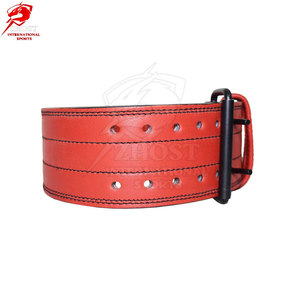 Export Quality Strength Deadlifting <b>Belt</b> Built With Thick Leather Reinforced Edges And Comfortable For Adult Use - Product Image 3