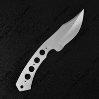 Couteau à lame fixe Full Tang en acier à haute teneur en carbone 1095, léger et durable, à pointe tombante, manche Damas, 4 pouces, pour survie professionnelle et DIY