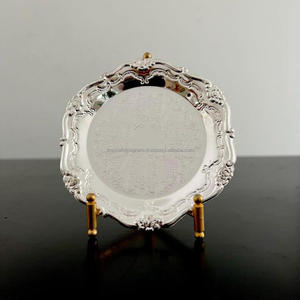 Lacquered Coated Brass Coaster Champagne Wine <b>Glass</b> Placemat Decorative Luxury Coasters & Tableware Mats Home Brass Decoration - Product Image 3