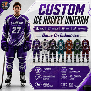 OEM ODM Service Custom Team Apparel Full Dye Sublimation Team Name & Number Private Lable Ice Hockey Uniform For Team Wear - Product Image 6