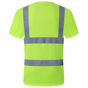 T-shirt de sécurité haute visibilité Econex Sports pour homme, bleu réfléchissant, anti-plis, séchage rapide, détection des aiguilles - Product Image 2