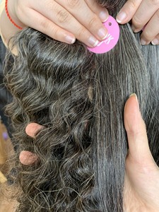 [SEL et POIVRE CHEVEUX] Extensions de cheveux de couleur vietnamiennes vierges de haute qualité 100% Extensions de cheveux gris vietnamiens - Product Image 5