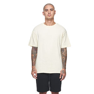 T-shirt délavé à l'acide de couleur unie, meilleur design, faible MOQ, 100 % coton, couleur personnalisée, style Hip Hop pour hommes - Product Image 1