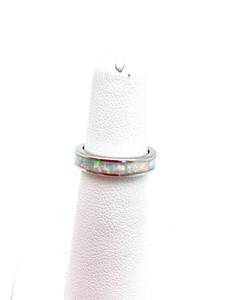 White <b>Opal</b> <b>Ring</b> Elegant Gemstone Jewelry Women Gift Handmade Adjustable Wholesale Supplier - Product Image 3