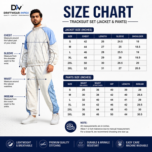 Driftwear Survêtement parachute oversize pour homme, ensemble 2 pièces en nylon ample avec capuche — Veste coupe-vent résistante à l'eau - Product Image 6