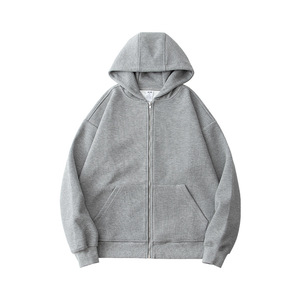 Men Dark Teal Waffle Knit <b>Zip</b> Up Hoodie Oversized Full <b>Zip</b> Textured Casual Streetwear Sweatshirt Wholesale - Product Image 4