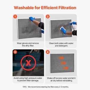 Filtro per Fornace HVAC in Alluminio Lavabile e Riutilizzabile 20x25x1 Pollici, MERV 8, Elettrostatico, Lunga Durata, per Uso Domestico, Filtrazione Media HVAC - Product Image 3