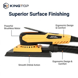 3x8 70x198mm Electric 220V Random Orbital Sander 350W Variable <b>Speed</b> for Woodworking - Product Image 1
