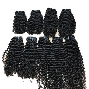 Venta al por mayor virgen vietnamita rizado paquetes de pelo 8-28 pulgadas de longitud características invisibles Wefted pelucas extensiones frontales de encaje - Product Image 4