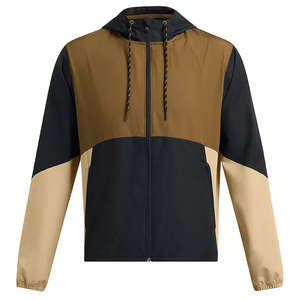 <b>Men's</b> Casual Stylish Nylon Waterproof Plus Size Windbreaker <b>Jacket</b> Windproof Quick Dry with Zipper Eco-Friendly Logo on Front - Product Image 2