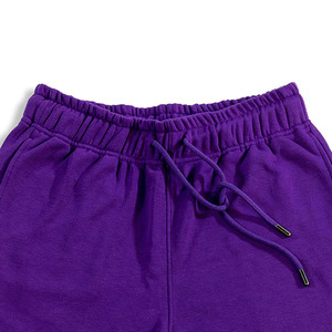 Shorts en molleton pour homme, coupe décontractée, matière molletonnée douce, taille élastique, cordon de serrage réglable, confortables pour les séances de sport - Product Image 3