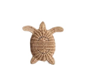 Décoration murale en rotin tressé pour chambre de bébé, motif crabe marin, sculpture animale en matériau végétal durable pour enfants - Product Image 2