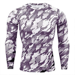 Men's UV Protection Rash Guard Long Sleeve Swim <b>Shirt</b> Quick Dry Surfing <b>Compression</b> Beach Activewear - Product Image 2