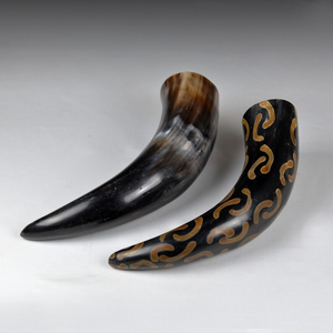 Corne à boire polie 100% corne de buffle - Corne à souffler viking écologique par Perfect Enterprises - Product Image 3